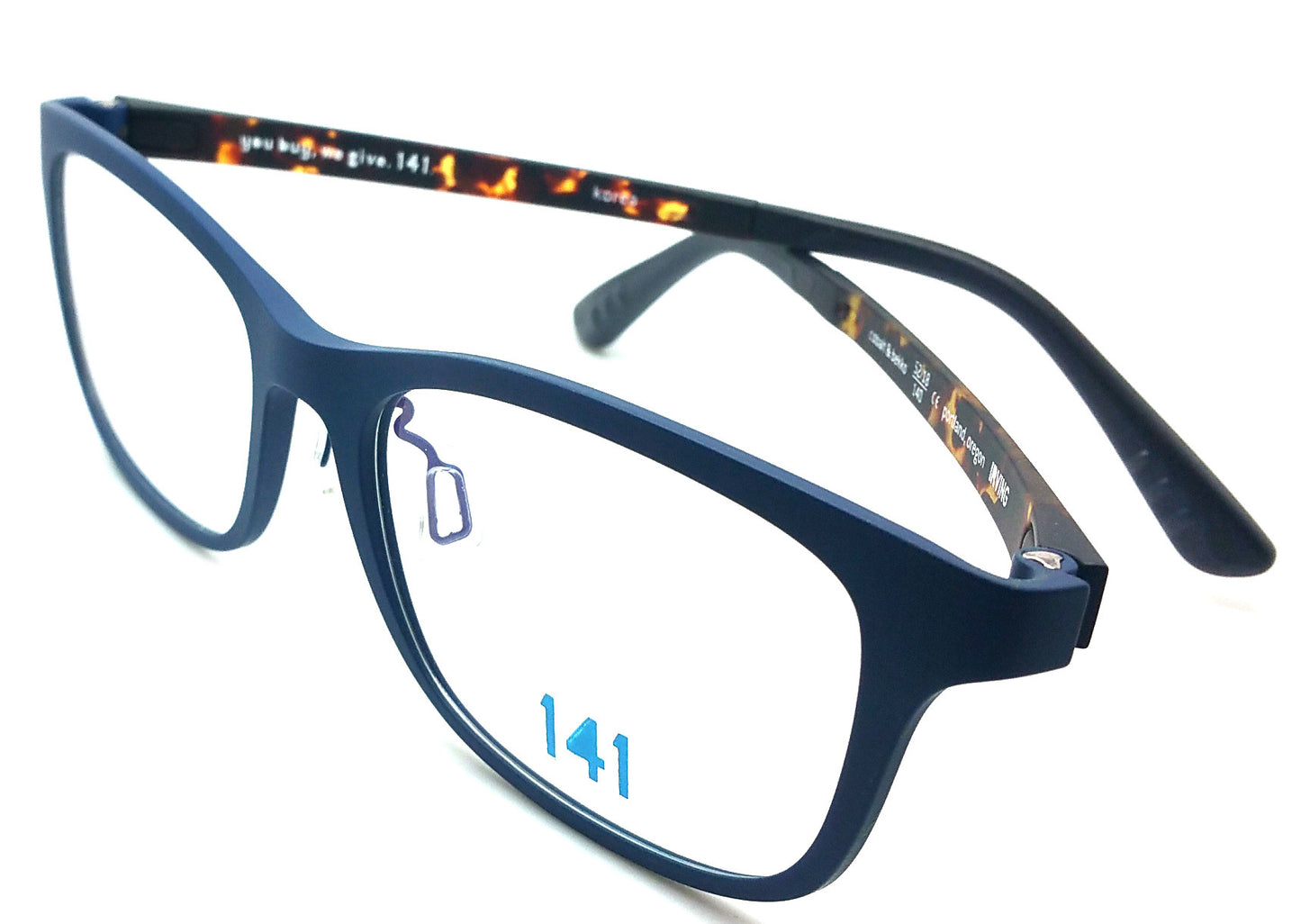 Prescription Eyeglasses Frame Ultem Irving 141 cobalt & bekko